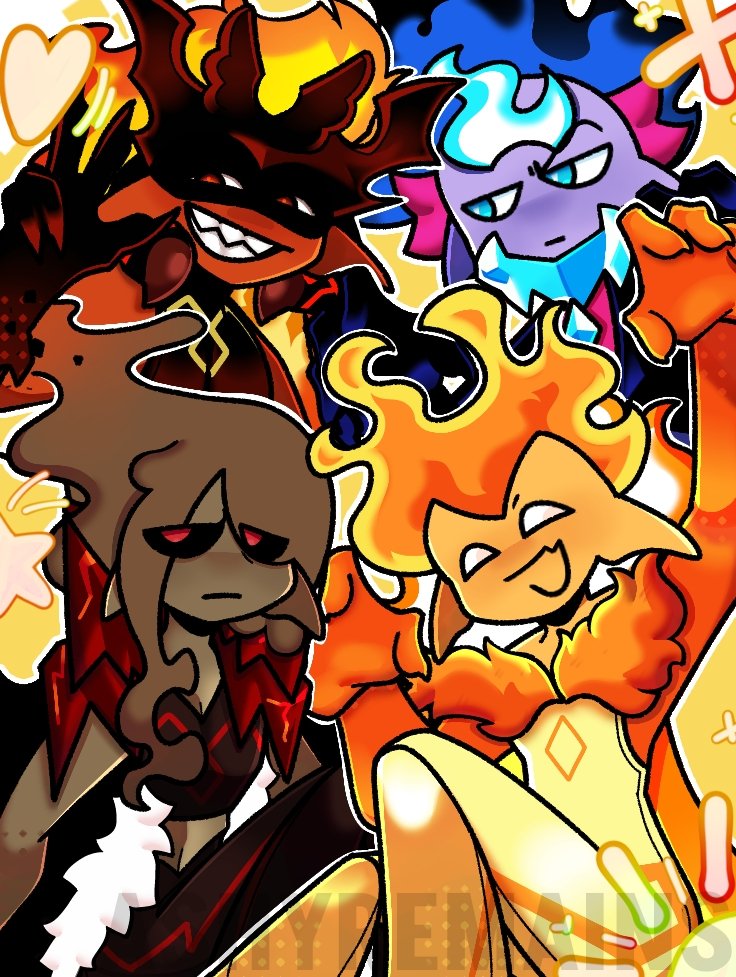 MannetKin's tweet photo. With my alter egos these hoes fake as fuuuck

Then they kiss #crk #cookierunkingdom #firespiritcookie #lordofflame #lordofash #immortalcataclysm #blueflamehierophant https://t.co/bvOIztuq7D