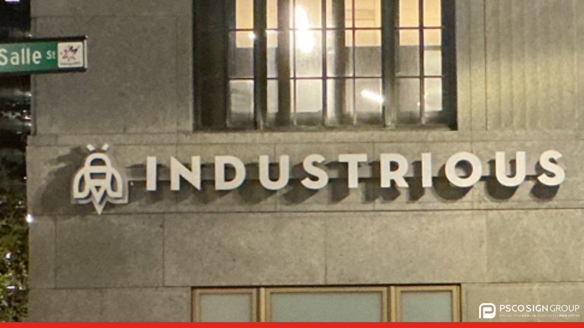 pscosigngroup's tweet image. Channel letters remain one of the most versatile solutions in architectural signage.

For Industrious, custom trimless face-lit letters created a clean, refined exterior with the focus exactly where it belongs: on the brand. 🏢

#ChannelLetters #ArchitecturalSignage #Signage