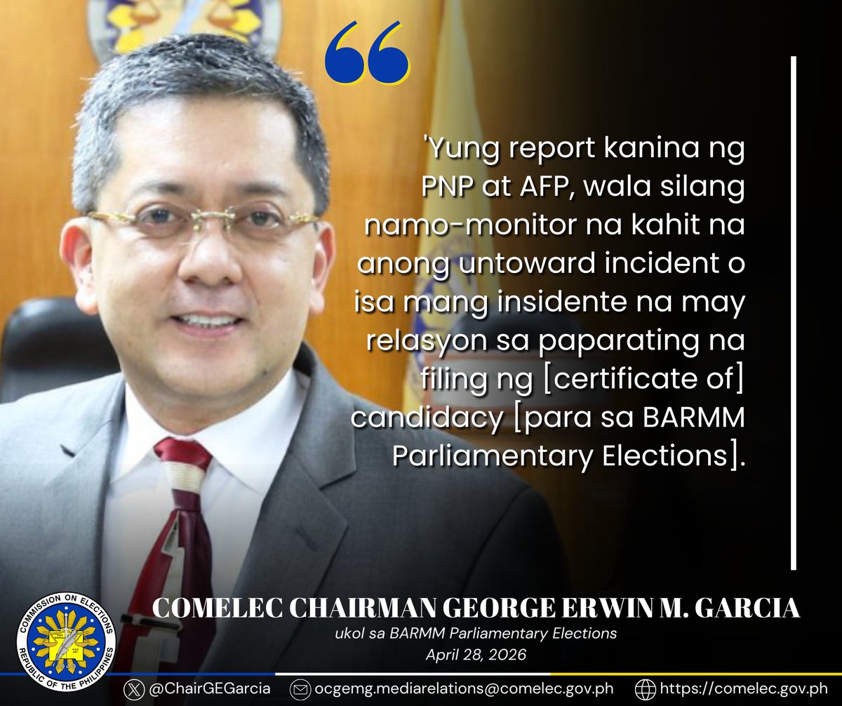 Chairman George Erwin M. Garcia tweet media