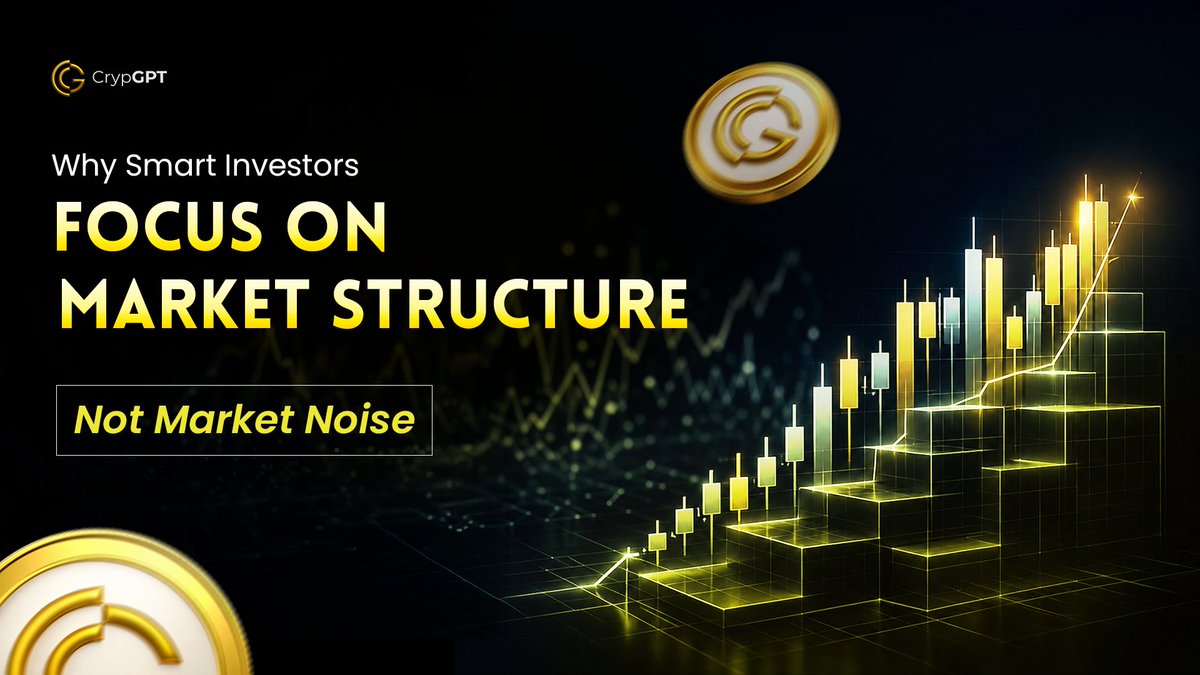 crypgpt_token's tweet image. Not every market move tells the full story.

Learn why smart investors focus on market structure, liquidity, and volume stability instead of reacting to short-term noise.

👉 Read the full blog:
 medium.com/@crypgpt_token…

#CrypGPT #CryptoEducation #MarketStructure #CryptoInsights