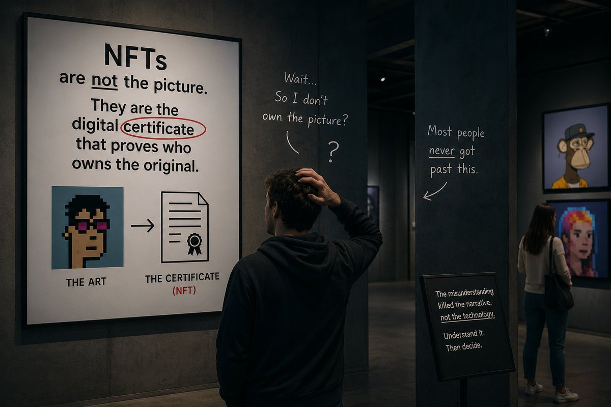 PearlDavid03's tweet image. Unpopular opinion:

Most people saying “NFTs are dead”…
never understood them in the first place. 👀

Let’s talk about it. 🧵👇

@LaunchMyNFT #LMNFT #NFT #Web3