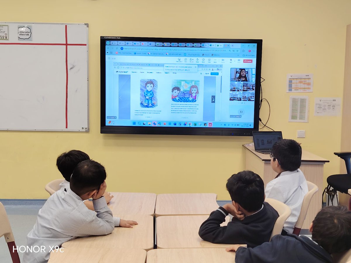 OOB_GEMS's tweet image. Our Grade 1 students enjoyed a wonderful Online Mystery Reader session with Ms. Rana, KG Supervisor! She brought The Invisible Boy to life, inspiring kindness, inclusion, and empathy among our young learners.  #MysteryReader #ReadingMatters #Inclusion #EnglishWeek