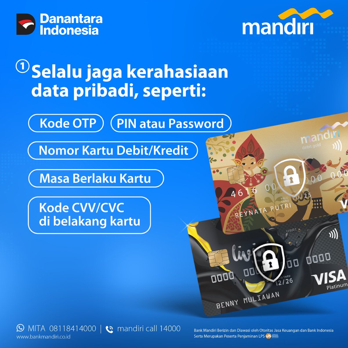 bankmandiri's tweet photo. Di era serba digital ini, kewaspadaan adalah kunci! ⚠️
#KelasMandiri #GeberPK #KonsumenCerdasPeKABertransaksi #GENCARKAN2025 #LiterasiKeuanganMasifMerata https://t.co/FEU2l08FwZ