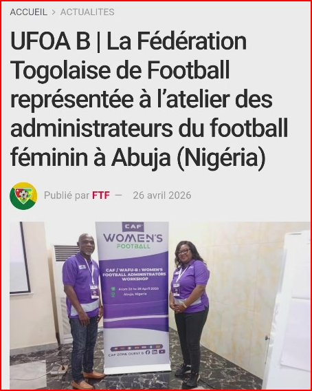 GbedegbeK's tweet image. Quand on parle de #footballféminin, il ne s’agit plus seulement de jouer, mais aussi de construire.
À #Abuja, le #Togo échange avec d’autres pays pour renforcer l’encadrement et offrir plus d’opportunités aux talents féminins.
#Tgtwitos  #FootballFéminin