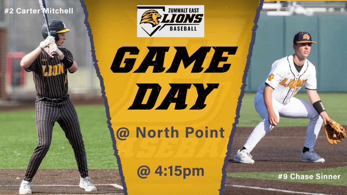 FZE_Baseball's tweet photo. 🚨 GAME DAY
🆚 North Point
📍 @ North Point
⌚ 4:15pm https://t.co/6TotzFFghg