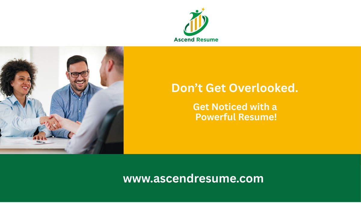 AscendResume's tweet image. Time to take your resume to the next level. #ResumeWriting #GetHired #ATS #CareerGrowth #JobSearch #NowHiring #AscendResume
