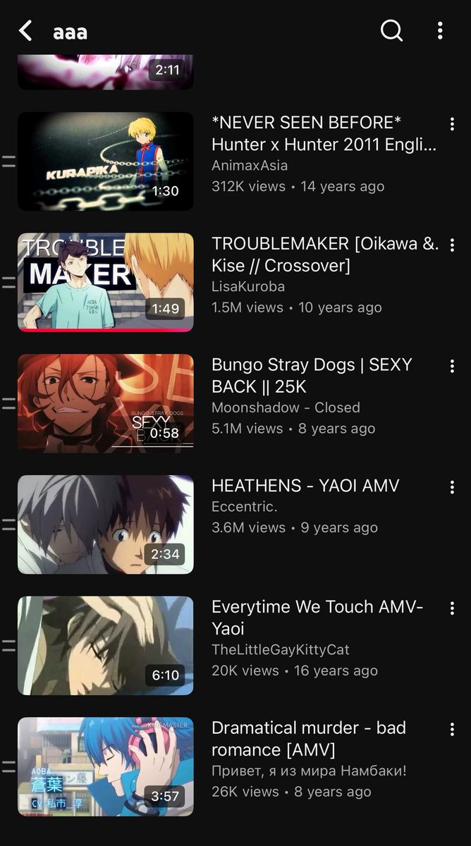 naoyan971's tweet image. i managed to login my old yt acc from middle school and found this gem of a playlist #goodbye