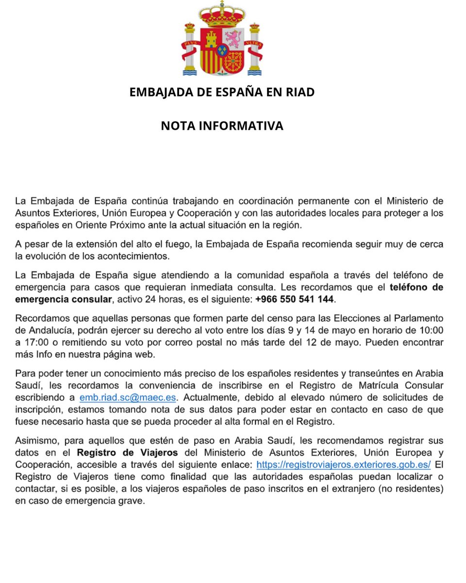 EmbEspaña en A.Saudí tweet media