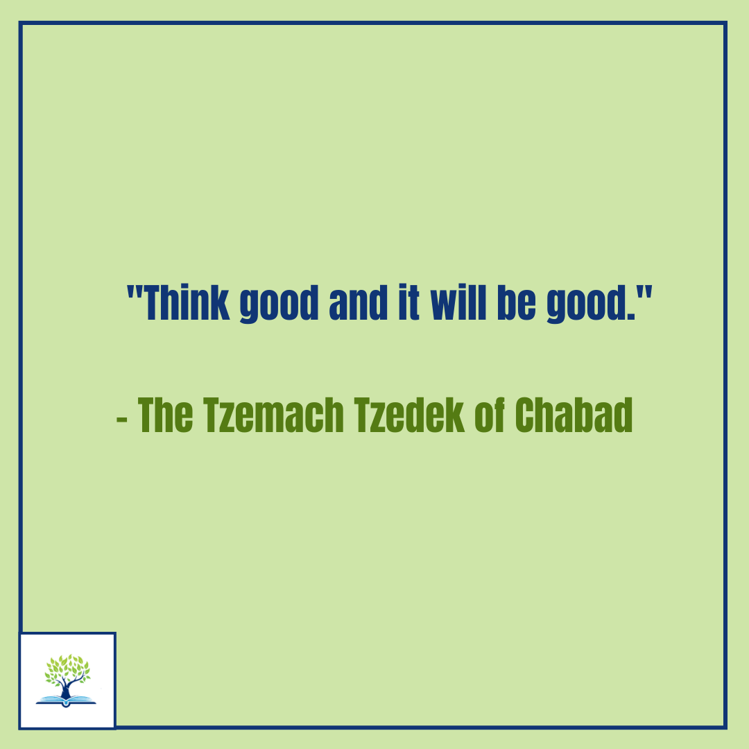theIJSS_'s tweet photo. "Think good and it will be good."  

These profound words from the Tzemach Tzedek of Chabad remind us of the power of positivity and belief. Your thoughts have the potential to shape your reality—choose them wisely. ✨
  
#InspirationalQuotes #PositiveThinking #Wisdom https://t.co/0t6ZvjQHDs