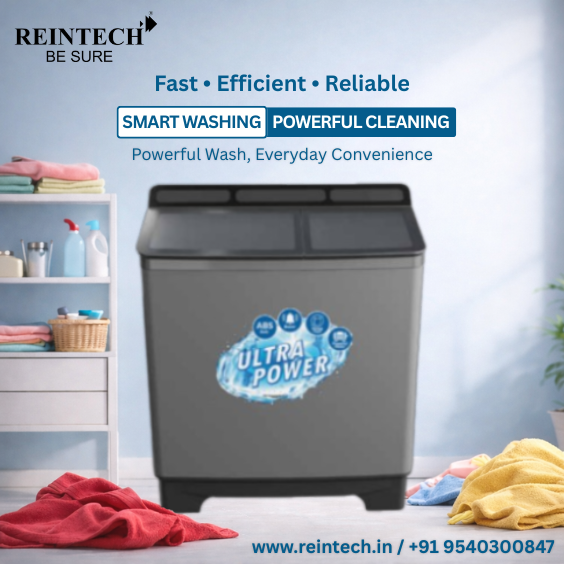 ReintechPvtLtd's tweet image. Power through laundry with Reintech 💪✨
Smart Washing. Powerful Cleaning. Everyday Convenience.

#Reintech #WashingMachine #SmartAppliances #HomeAppliances #LaundryMadeEasy #Samantha #September21Trailer