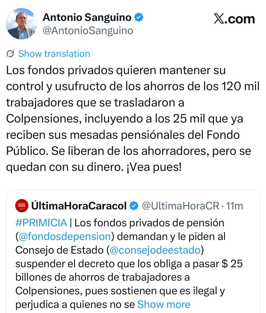 ÚltimaHoraCaracol tweet media