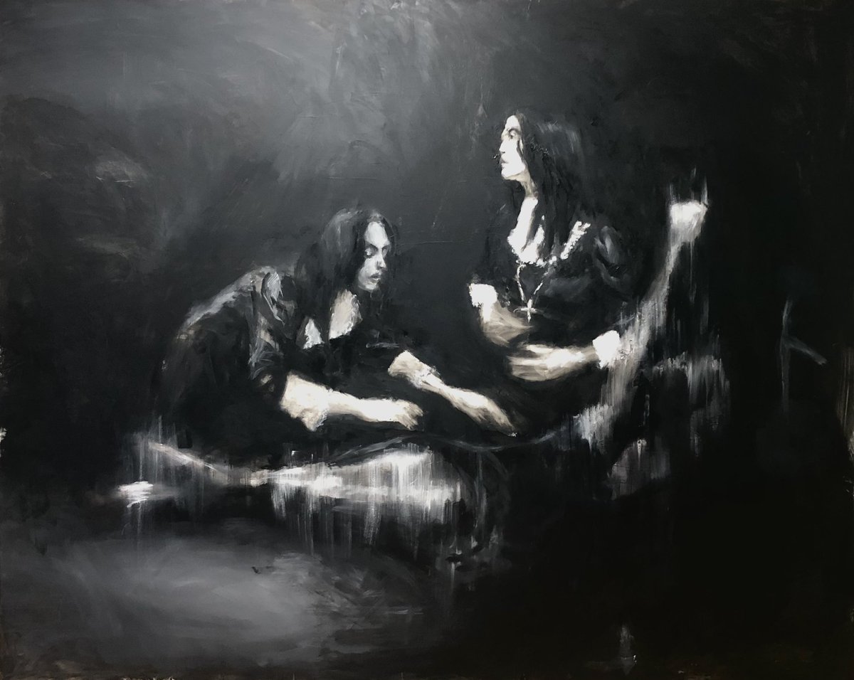 『憑かれたる魔の女人の死と盟い』

Oil on canvas
