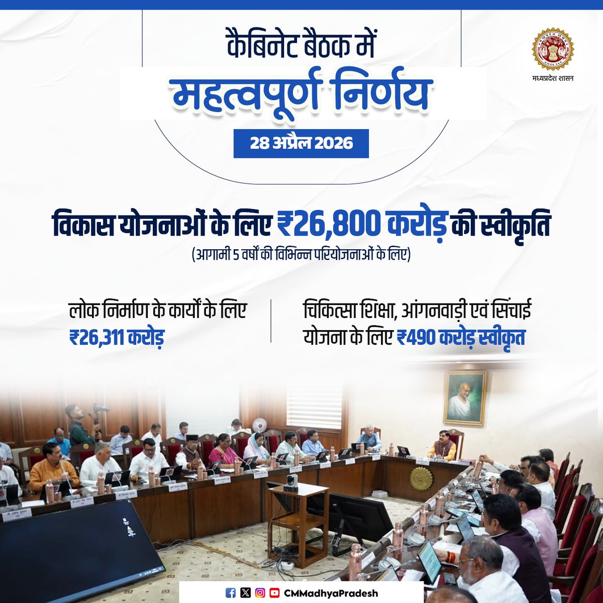 Chief Minister, MP tweet media