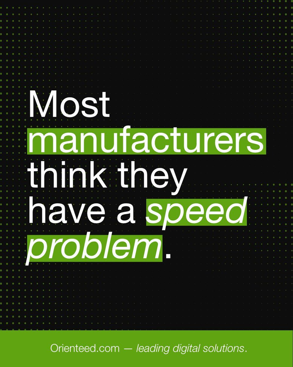 orienteed's tweet image. Most #manufacturers don't have a speed problem.
They have 5 specific bottlenecks:
→ Fragmented data
→ Slow ECOs
→ E-to-M silos
→ Supplier disconnect
→ Late-stage #compliance
Fix these, launch faster.
Which one hurts your team most?