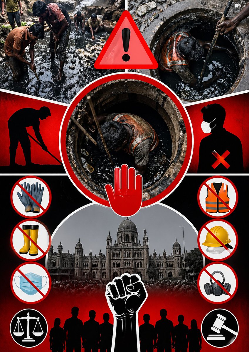 GRokade83656's tweet image. तात्काळ संबंधित ठेकेदार, अधिकारी व जबाबदारांवर गुन्हा दाखल करावा! 
कामगारांना सुरक्षा साधने त्वरित द्यावीत!
@mybmc @MumbaiPolice @CPMumbaiPolice @mygovindia #Vikhroli #BMC #Mumbai #WorkerSafety #HumanRights