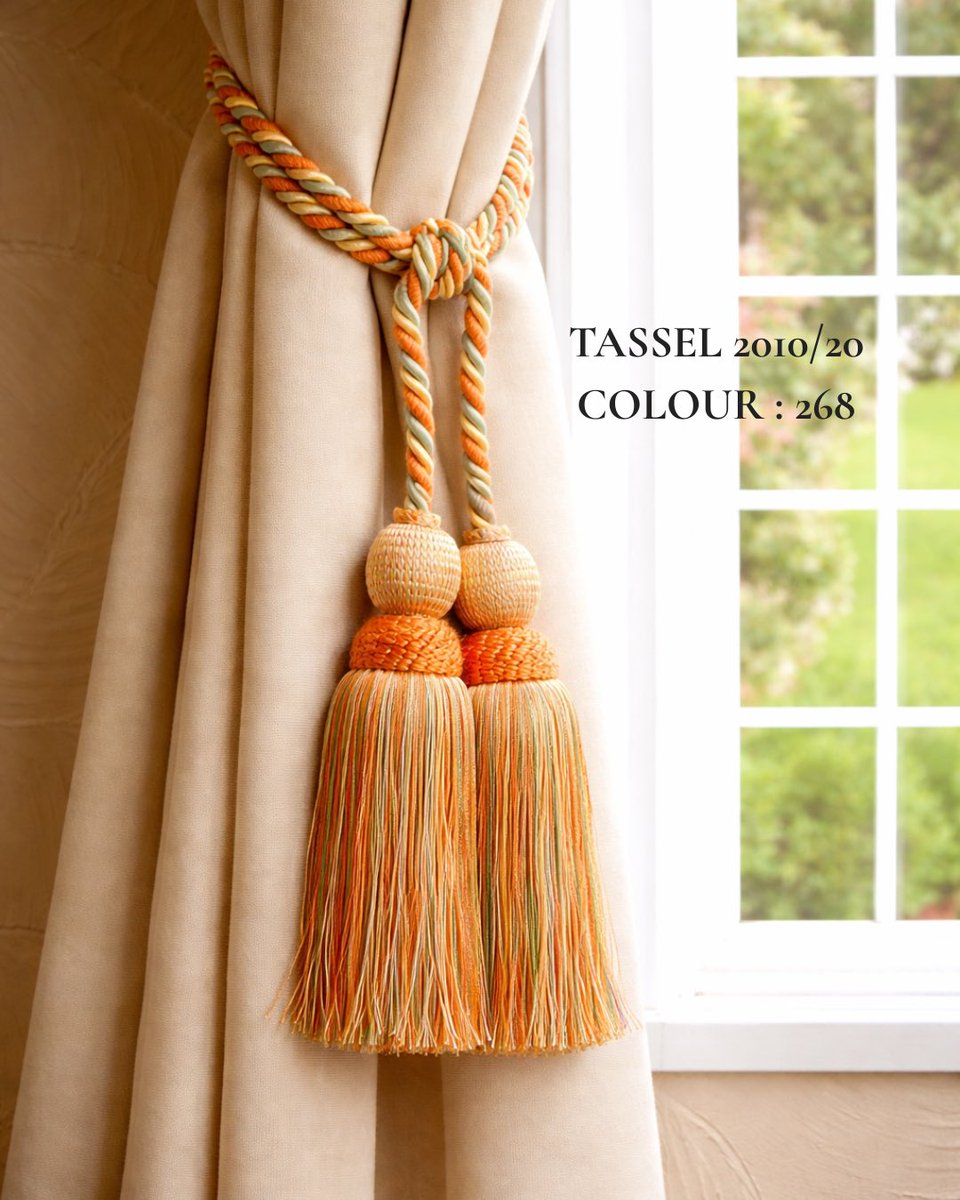 awow_fabric's tweet image. Small detail. Big difference.

The right tassel doesn’t just hold your curtains —
it completes the look.

Refined, structured, and made to elevate every drape.

#awow #CurtainDetails #InteriorStyling #LuxuryTouches #curtaintassel