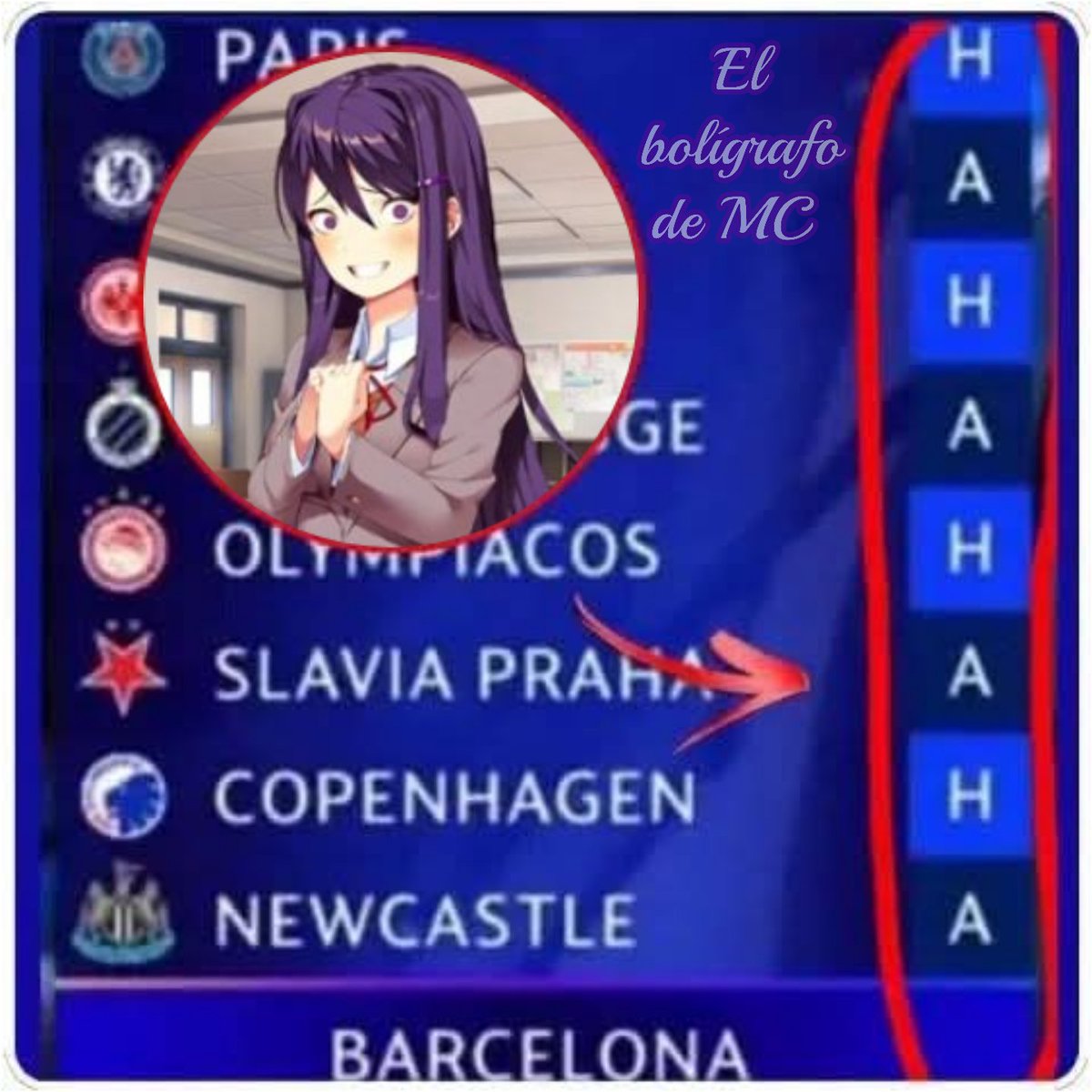 ElBoligrafoDeMC's tweet image. #DDLC #memes #DokiDokiLiteratureClub