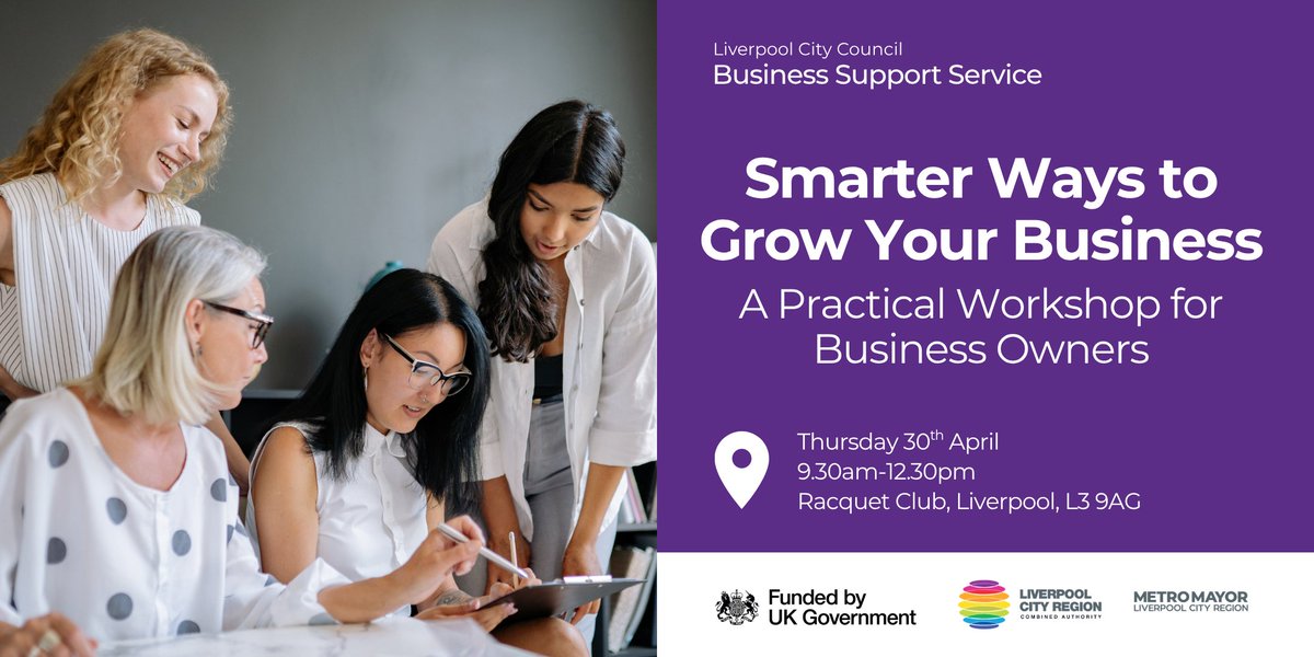 LpoolBizGrowth's tweet image. 📢 Workshop for #Liverpool SMEs - helping #business owners make better use of their limited time, energy &amp;amp; resources. Guest speaker Faye from @LivLocs sharing her business growth journey!

🗓️9.30am Thurs April 30th 
👉eventbrite.co.uk/e/smarter-ways…

@JoelUbiquity @tonymc39 @LiverpoolBA