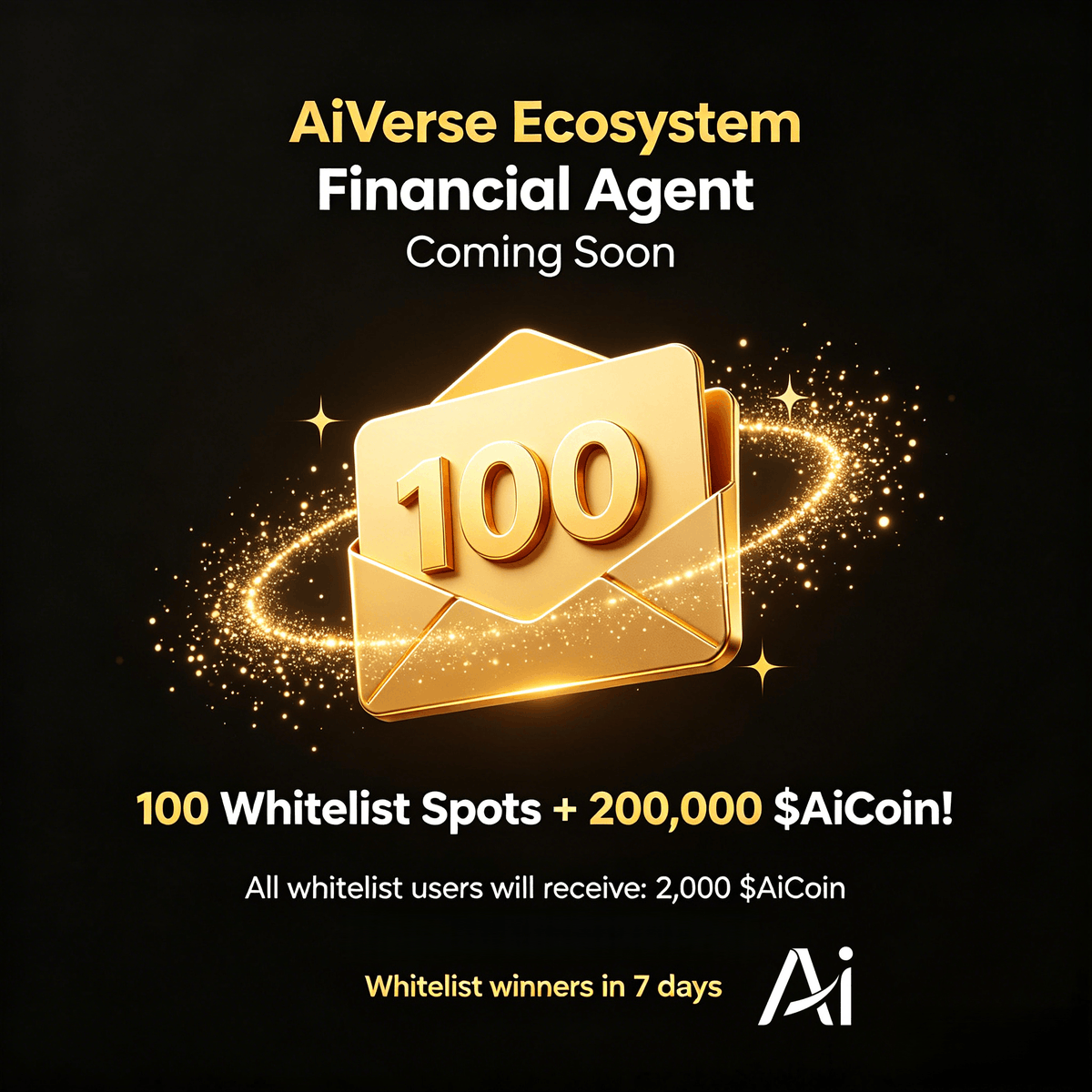 AiVerseWeb3's tweet photo. 🎁 AiVerse Ecosystem Financial Agent Coming Soon | 100 Whitelist Spots + 200,000 $AiCoin!
🚀 All whitelist users will receive: 2,000 $AiCoin

✅ Follow @AiVerseWeb3 & @AiVerseNews
✅ Like & Retweet
✅ Drop EVM wallet address in comments

Whitelist winners in 7 days 🔥

👉 Join Discord:
https://t.co/m3R8Jnoky5

#AiVerse #AiVerseWeb3 #AiCoin #Airdrop

Whitelist Privileges：
1. Free allocation of 600,000 Tokens
2. 40% discount on Token purchases in the future
3. 100 free Gas fee waivers
4. Earn AiCoin by posting creations