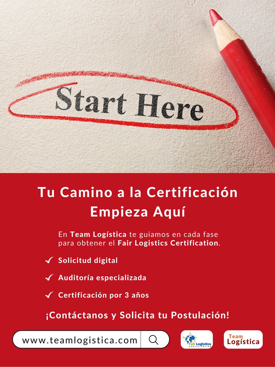 Team_Logistica's tweet image. 🤝 La Certificación en Logística Justa, es para toda empresa que maneje o gestione procesos logísticos 🧐

✓ Contacta ahora &amp;gt;&amp;gt;&amp;gt;
👉 teamlogistica.com/logistica-justa

@Team_Logistica
@OMCPL_Oficial

#Logistica #SupplyChain #CadenaSuministro #Emprendimiento #Pymes #GestionEmpresarial