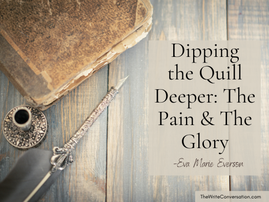 BRMCWC's tweet image. Dipping the Quill Deeper: The Pain &amp;amp; The Glory of an Author's New Book from Eva Marie Everson (@EversonAuthor) on @EdieMelson bit.ly/4vMMD9w #writing #authorlife