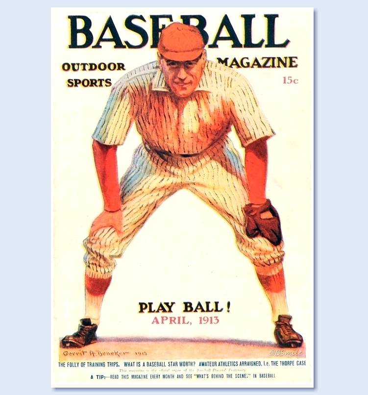 BSmile's tweet image. "PLAY BALL!" (#Baseball Magazine - April 1913) #MLB #History