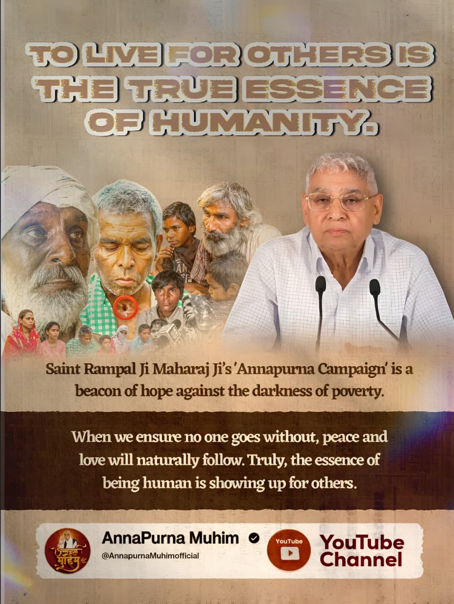 _itzprabh_'s tweet photo. #है_काम_आदमीका_औरोंके_काम_आना
Live for others is the true essence of humanity 
Merciful Sant Rampal Ji https://t.co/sC7vpYwVJO
