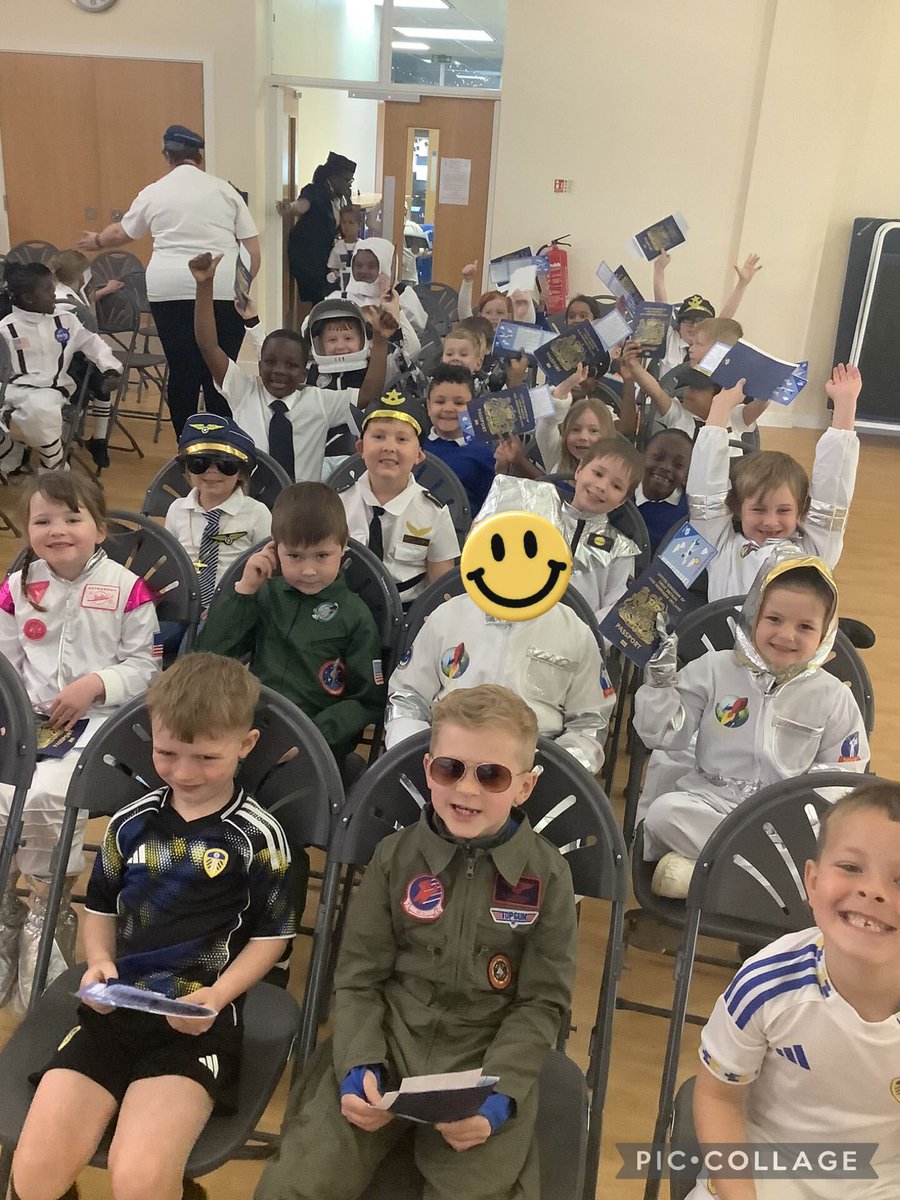 SharpLaneLeeds's tweet photo. Ready for take off! 🌍✈️🚀
Barrie class loved dressing up for their new topic ‘Up, Up and Away’. They made passports and boarding passes, checked in, took off and even enjoyed an in-flight refreshment!
#SharpLaneSchool #LearningInAction https://t.co/sJrhetrjTN
