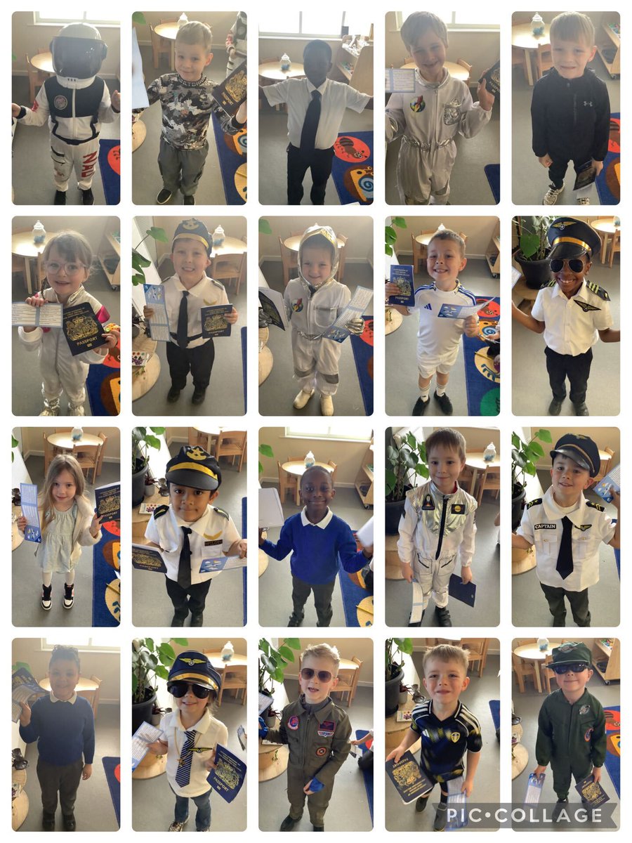 SharpLaneLeeds's tweet photo. Ready for take off! 🌍✈️🚀
Barrie class loved dressing up for their new topic ‘Up, Up and Away’. They made passports and boarding passes, checked in, took off and even enjoyed an in-flight refreshment!
#SharpLaneSchool #LearningInAction https://t.co/sJrhetrjTN