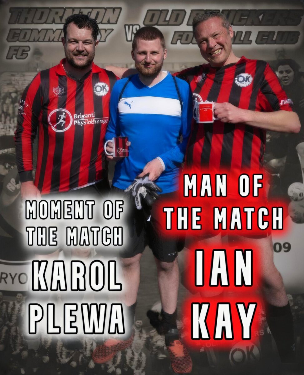 FcKnackers's tweet photo. Awards away vs Thornton Community FC 25th April

Awards sponsored by @LancashireTea and @BrigantiPhysio 

Moment = Karol Plewa for a wonderful double save 

MOTM = The colossal Ian Kay for a fantastic performance

@RRR_LUF @jalveypest @prestonlocks @LeylandTrucks https://t.co/CCjxcD4r9n