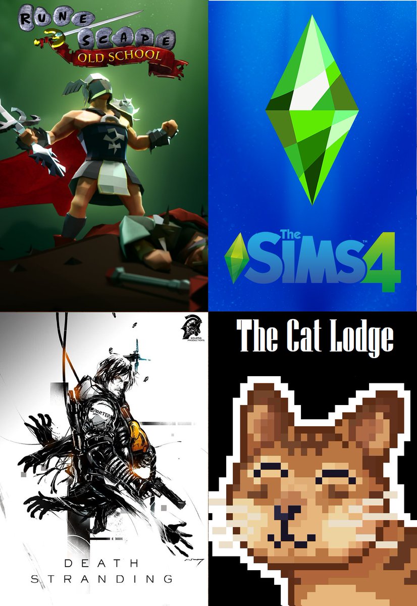Now Showing at The Cat Lodge!!!
4/28 - Serial Experiments Lain w/ Veah
4/29 - Old School Runescape w/ Viewers
4/30 - Death Stranding
5/1 - The Sims 4 Subathon
twitch.tv/thecatlodge/sc…
#Runescape #TheSims4