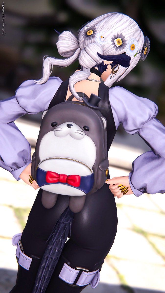 セニョールウソウソ・パックを背負って冒険するキャラクター