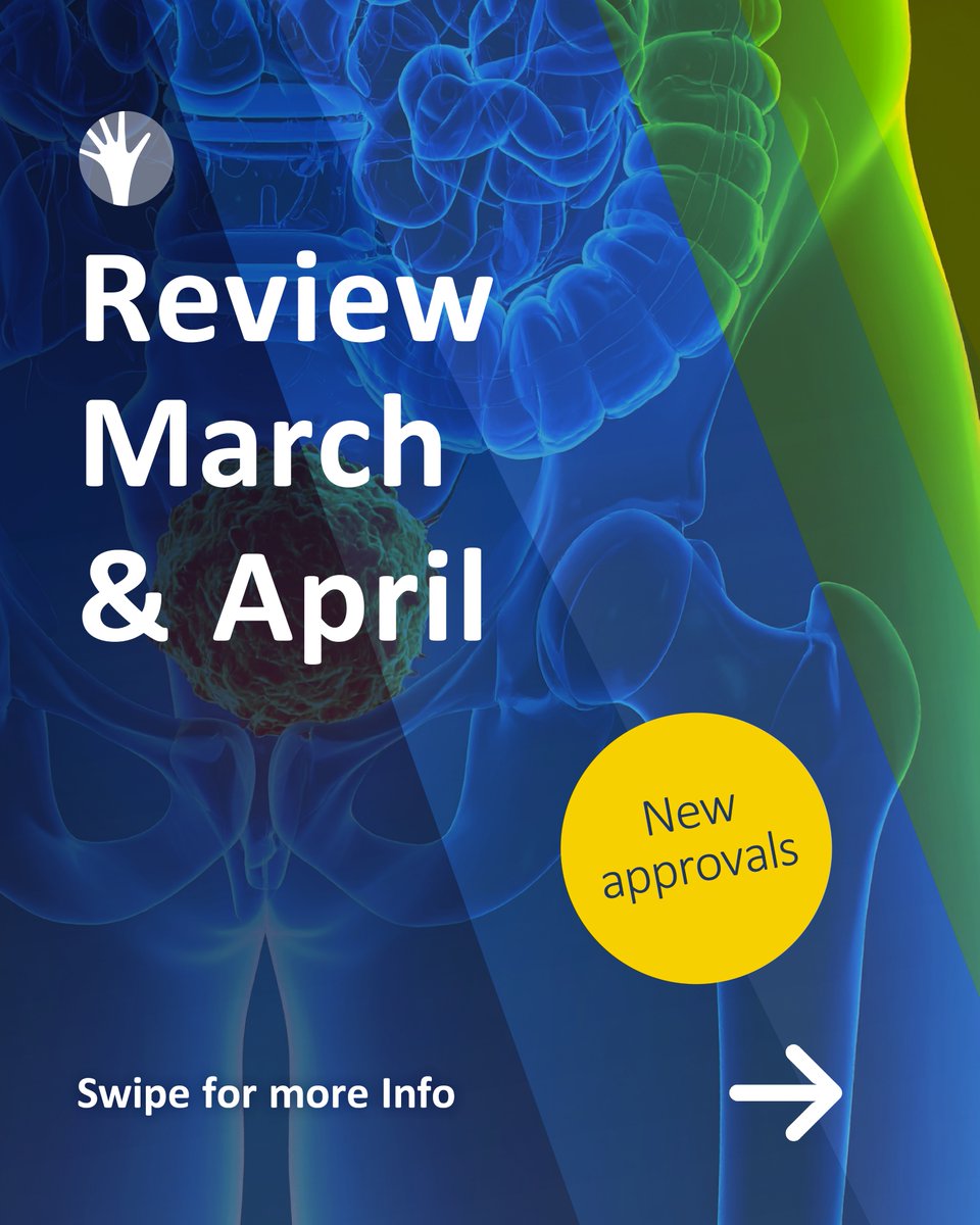 high5md's tweet image. Recent weeks have brought important momentum in oncology, including several FDA approvals across different tumor types.
👉 Swipe for a concise overview of current and clinically relevant developments!
#Oncology #Hematology #ProstateCancer #OvarianCancer #MultipleMyeloma
