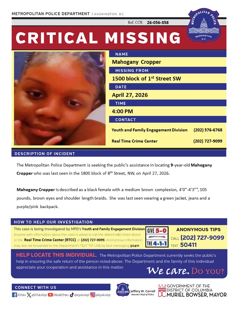DC Police Department tweet media