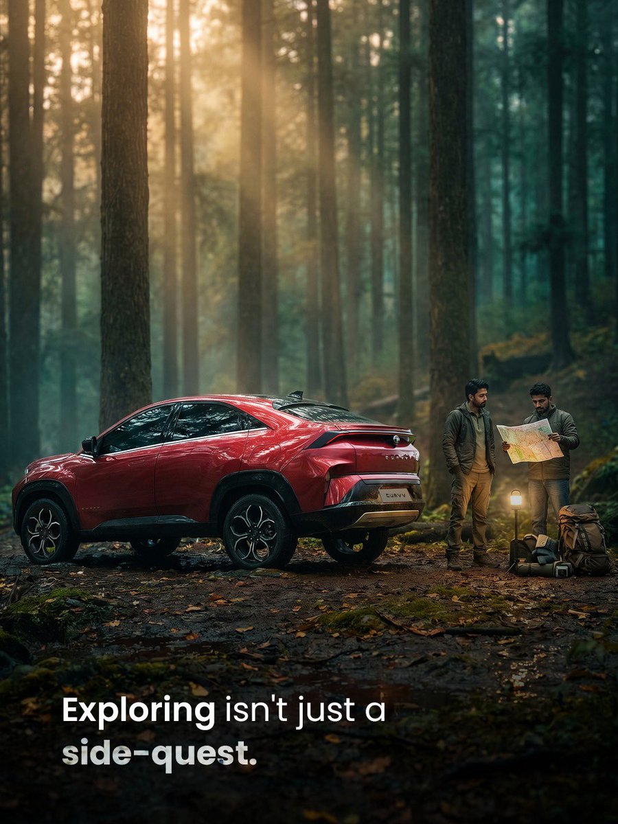 TATA_CARS's tweet photo. Wrong turn? Right decision.
#TakeTheCURVV 

#CURVVExecutive #TataCURVV #CURVV #SUVCoupe #TataMotors https://t.co/XcneKmcdby