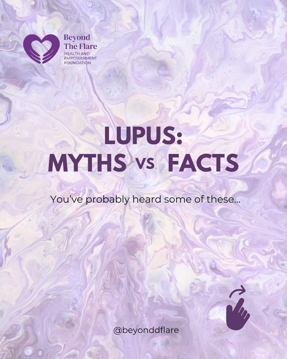 beyonddflare's tweet photo. Not everything you hear about lupus is true.

Spreading the right information can help people feel seen, understood, and supported. 💜

Save this post and share it to spread awareness.

#LupusAwareness #HealthMyths #ChronicIllness #InvisibleIllness https://t.co/tczOVdcSs3