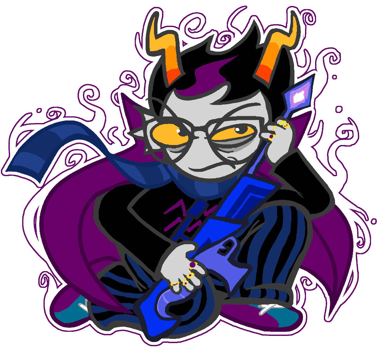 entropicbias's tweet photo. gamzee eridan and feferi! the trolls are complete! grab em on my acggoods! https://t.co/K78h2xYFhg