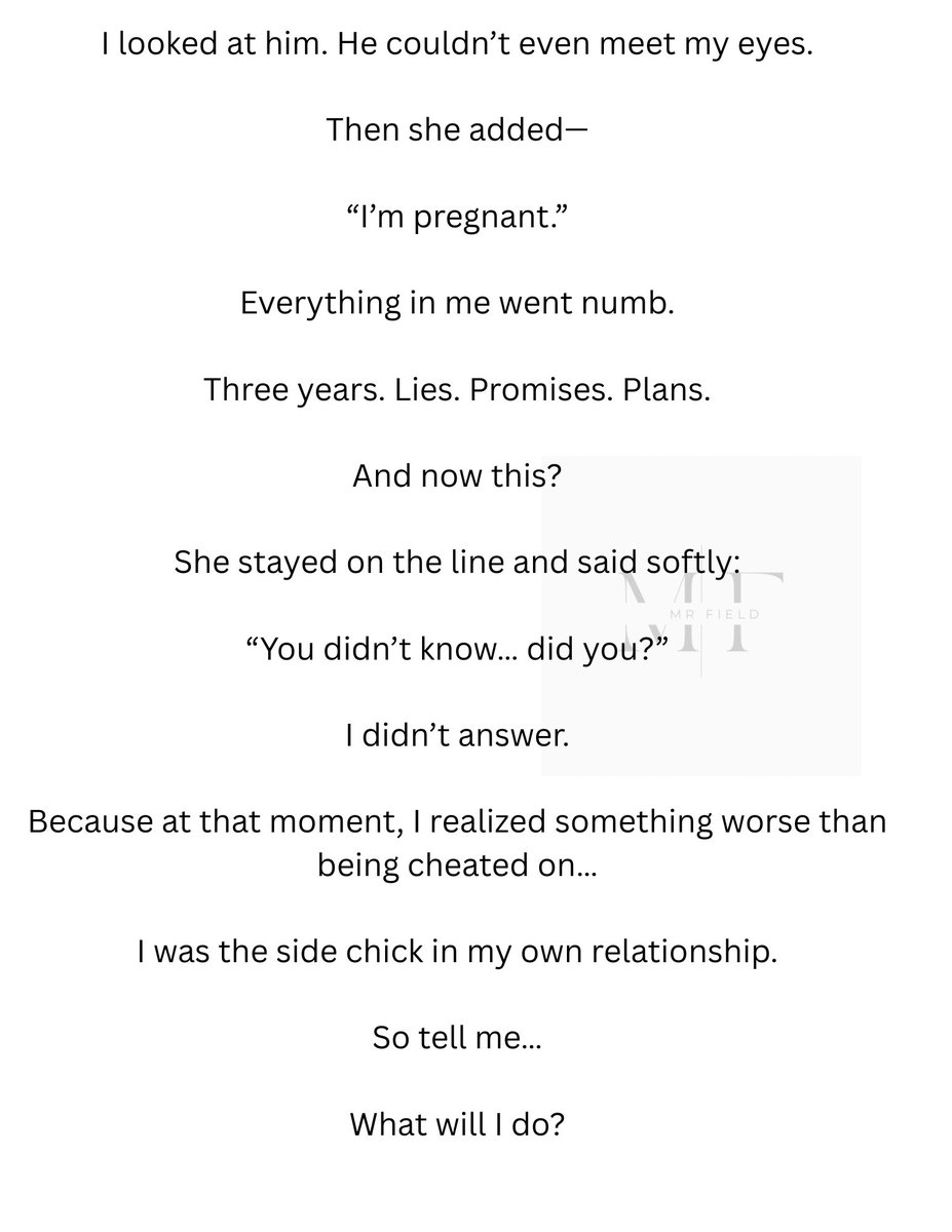 misterfield10's tweet image. The side chick in your own relationship 

#storytime #trendinggist