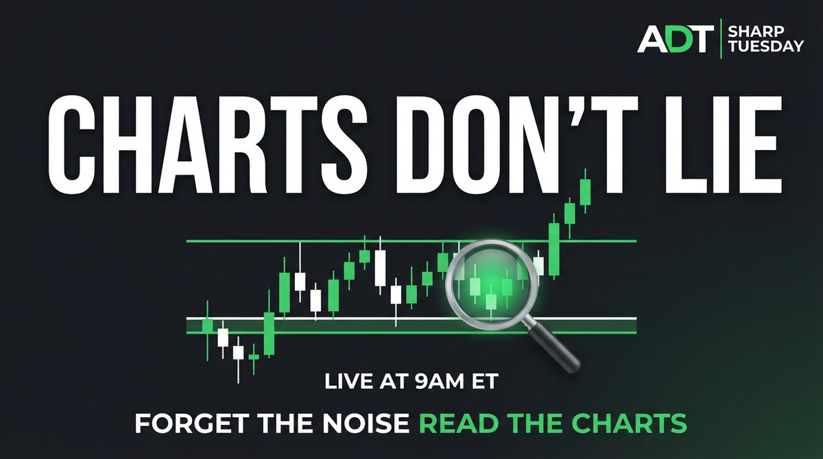 ADTCoach's tweet image. 📈 TUESDAY — CHARTS DON'T LIE

youtube.com/@americandream…

ADT is LIVE at 9AM ET.

Forget the noise. Read the charts. Follow the plan.

Join the team for real-time breakdowns and trade setups.

Let's get it 🍀

#LiveTrading #DayTrading