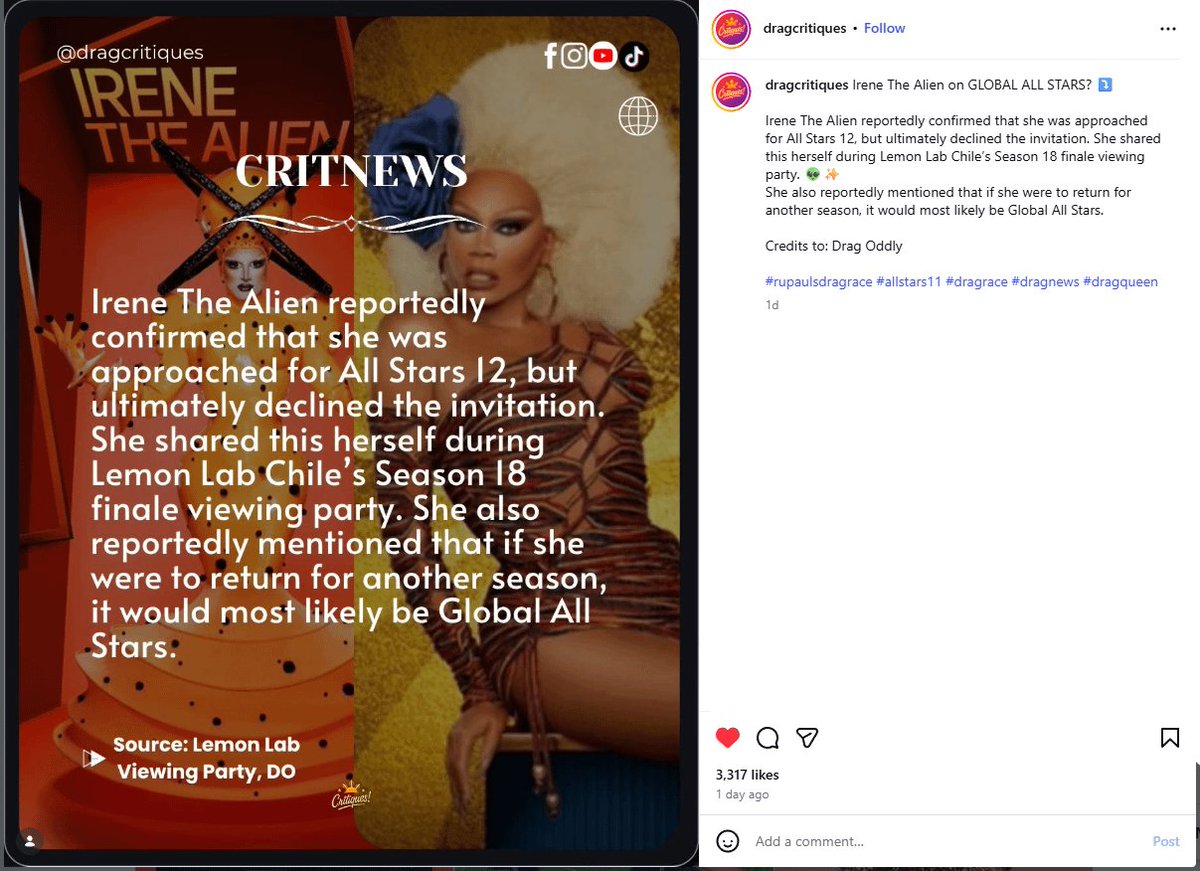 supracelebrado's tweet image. Production called Irene for AS12... Ooh hell nahh 💀💀💀 the girls don't wanna do All Stars anymore if they have to go after the girls who just competed #DragRace #AllStars #AllStar11