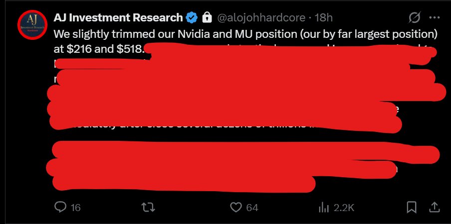 AJ Investment Research tweet media