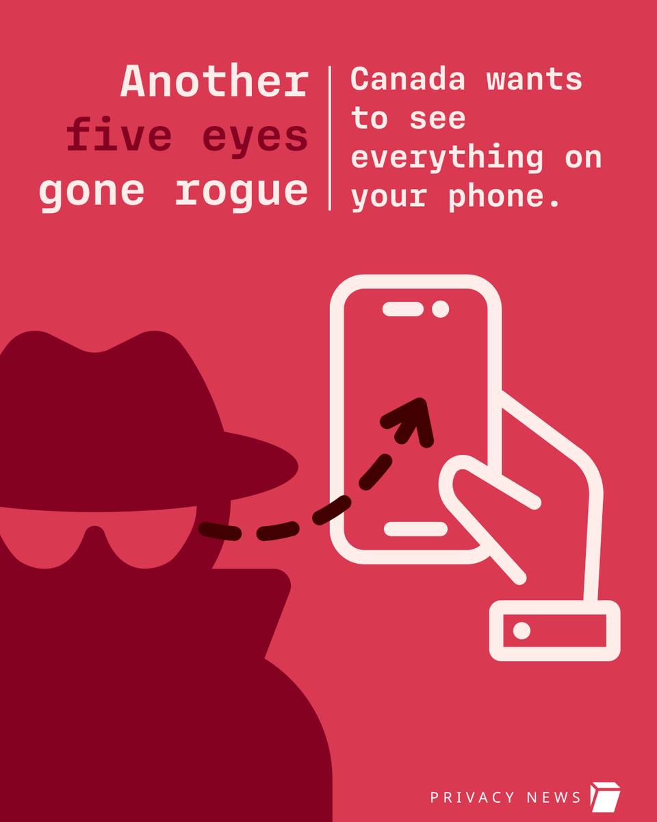 TutaPrivacy's tweet image. 🚨Canada  is about to rush through Bill C-22 — one of the worst surveillance  laws. But we've stopped Bill C-2 just last year (details: tuta.com/blog/canada-bi…)

Let's do it again! We say #NoToBackdoors 💪

Because there's no such thing as "lawful access" for the good guys only.