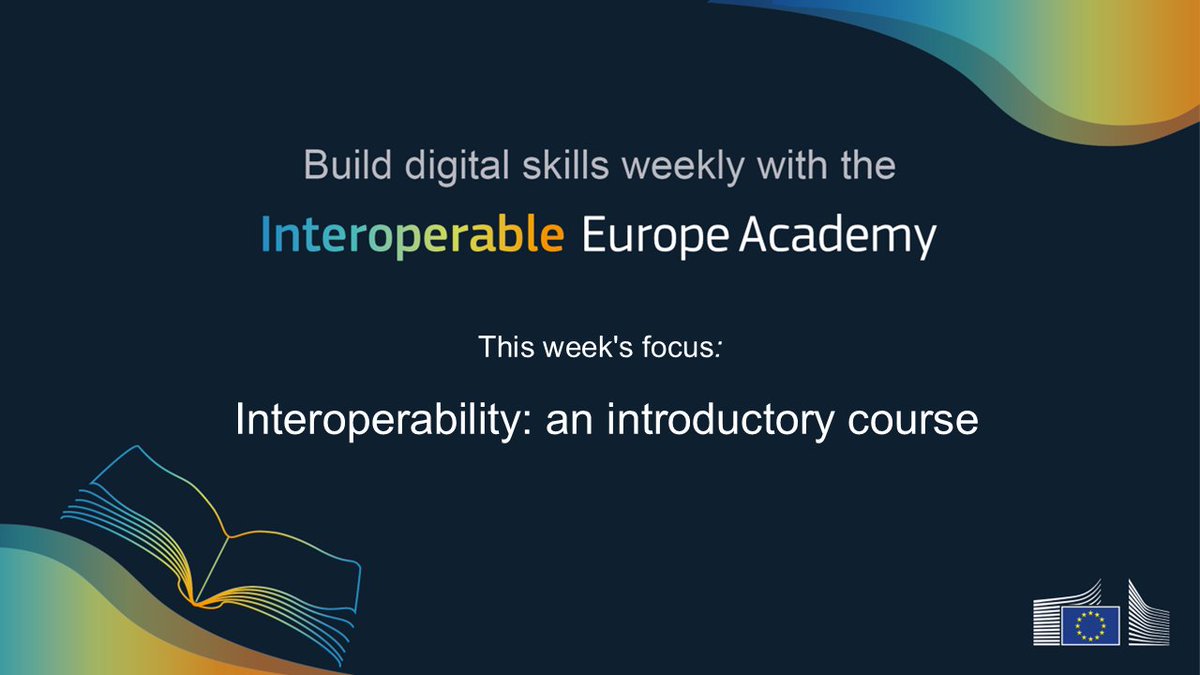 InteroperableEU's tweet image. The #InteroperableEuropeAcademy has launched the skill-up Tuesdays🚀!

This week, start at the beginning and build a solid foundation in the concept of #Interoperability.

Learn what it is, why it matters and how it is applied in the #EU.

Start here:
👉link.europa.eu/6KpF3c
