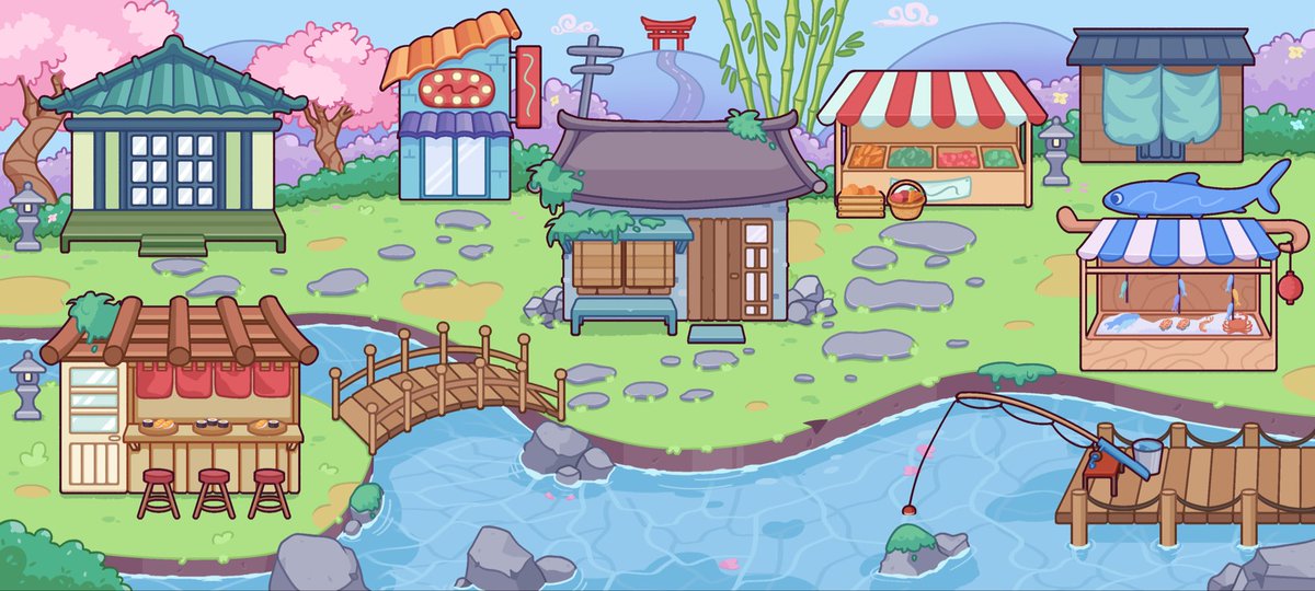 ilaydabinbasi's tweet photo. the map i drew for Ugoku Sushi Bar 🍱🌸🍁 https://t.co/blvLbu7kf0