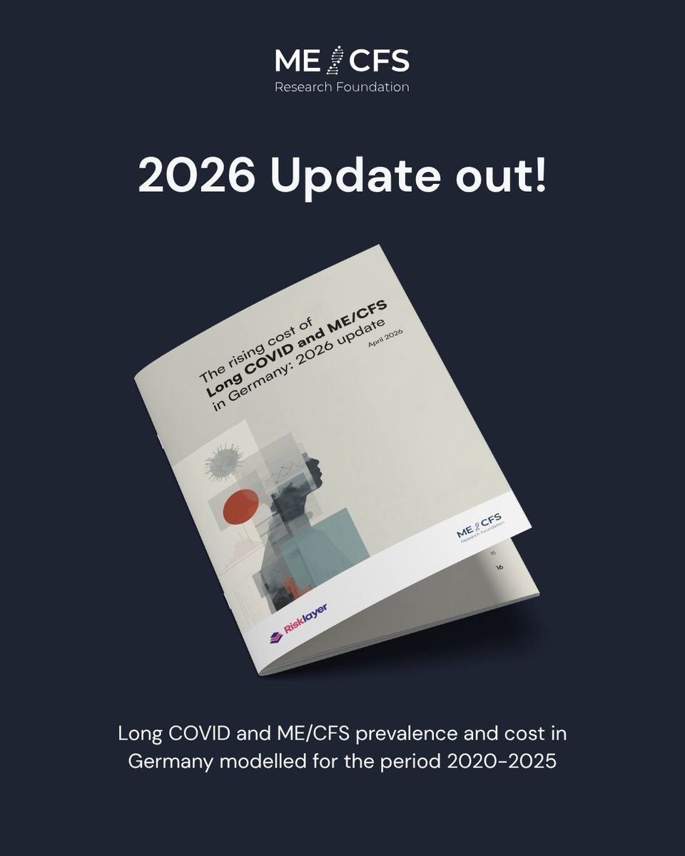 New report: Long COVID and ME/CFS cost Germany €64.4 billion in 2025 alone – 1.44% of GDP. Over 1.4 million people are currently living with one of these conditions. Total cumulative cost 2020–2025: €318.8 billion. 📊 #MECFS #LongCOVID
🔗 t.ly/5HMbW