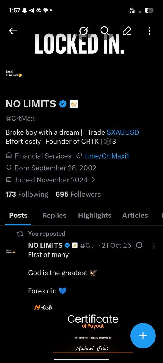 NO LIMITS tweet media