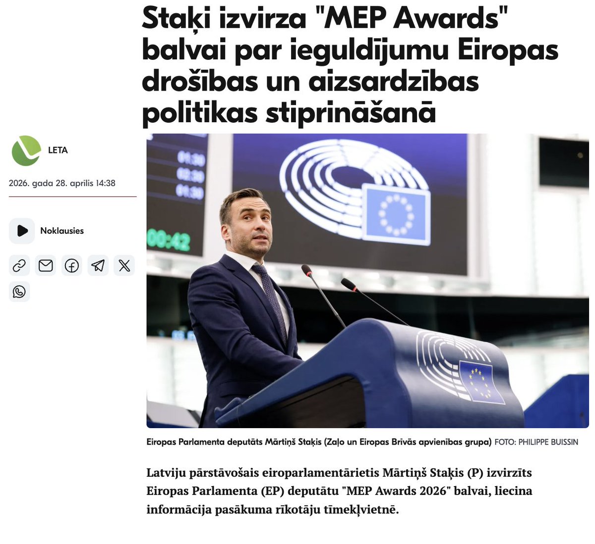 Mārtiņš Staķis tweet media