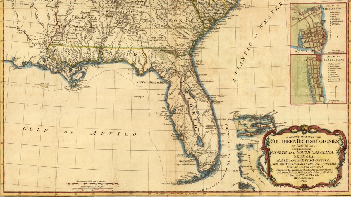 RMikeBrown's tweet image. What did the #Florida map look like in 1776?
#America #AmericanHistory #America250 #FloridaHistory