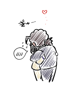 誰も見てないとこでぎゅっとしてるのかわいいな…