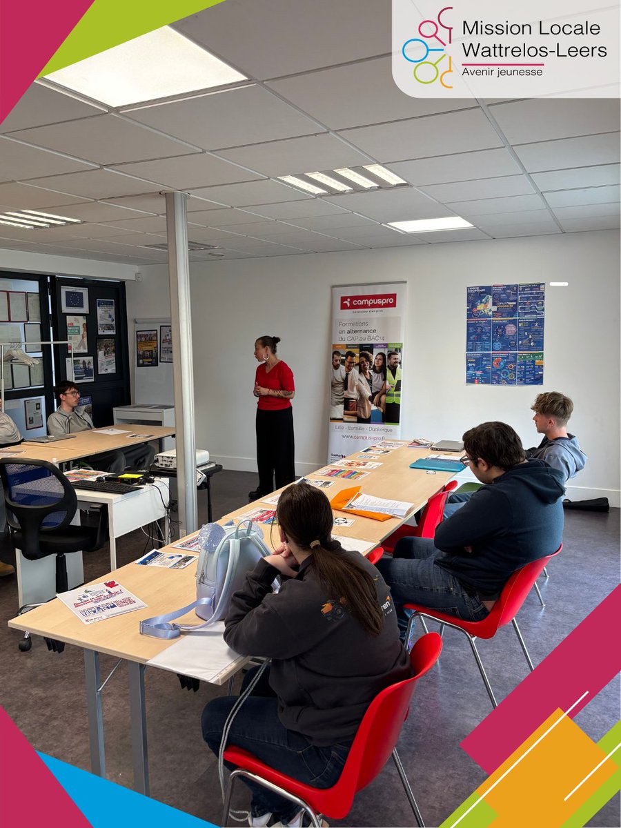MissionLocaleWL's tweet photo. 🚀 Recrutement en cours !

Cet après-midi, le centre de formation Campus Pro est intervenu auprès des jeunes de la mission locale pour une session de recrutement dynamique et riche en échanges. https://t.co/QWp3yRmrzY